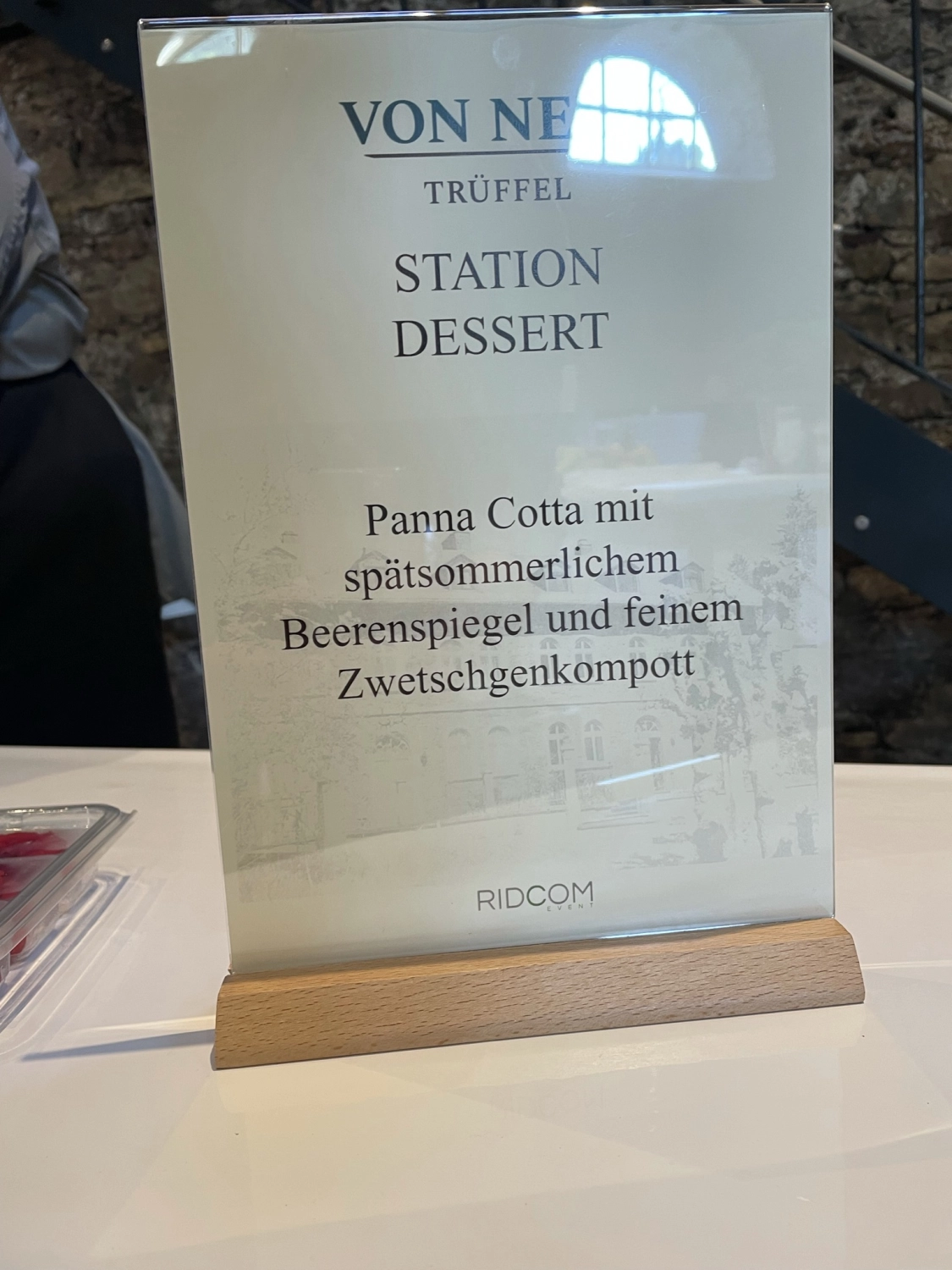 von nell station dessert  von Küchenchef Alexander Junker
