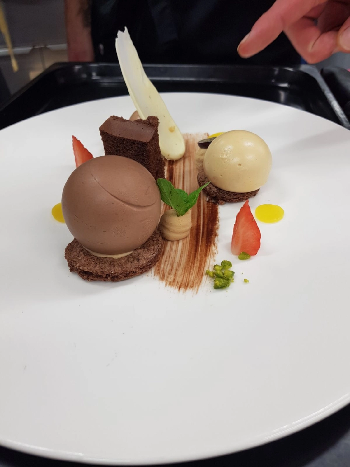 köstliches Dessert von Küchenchef Alexander Junker