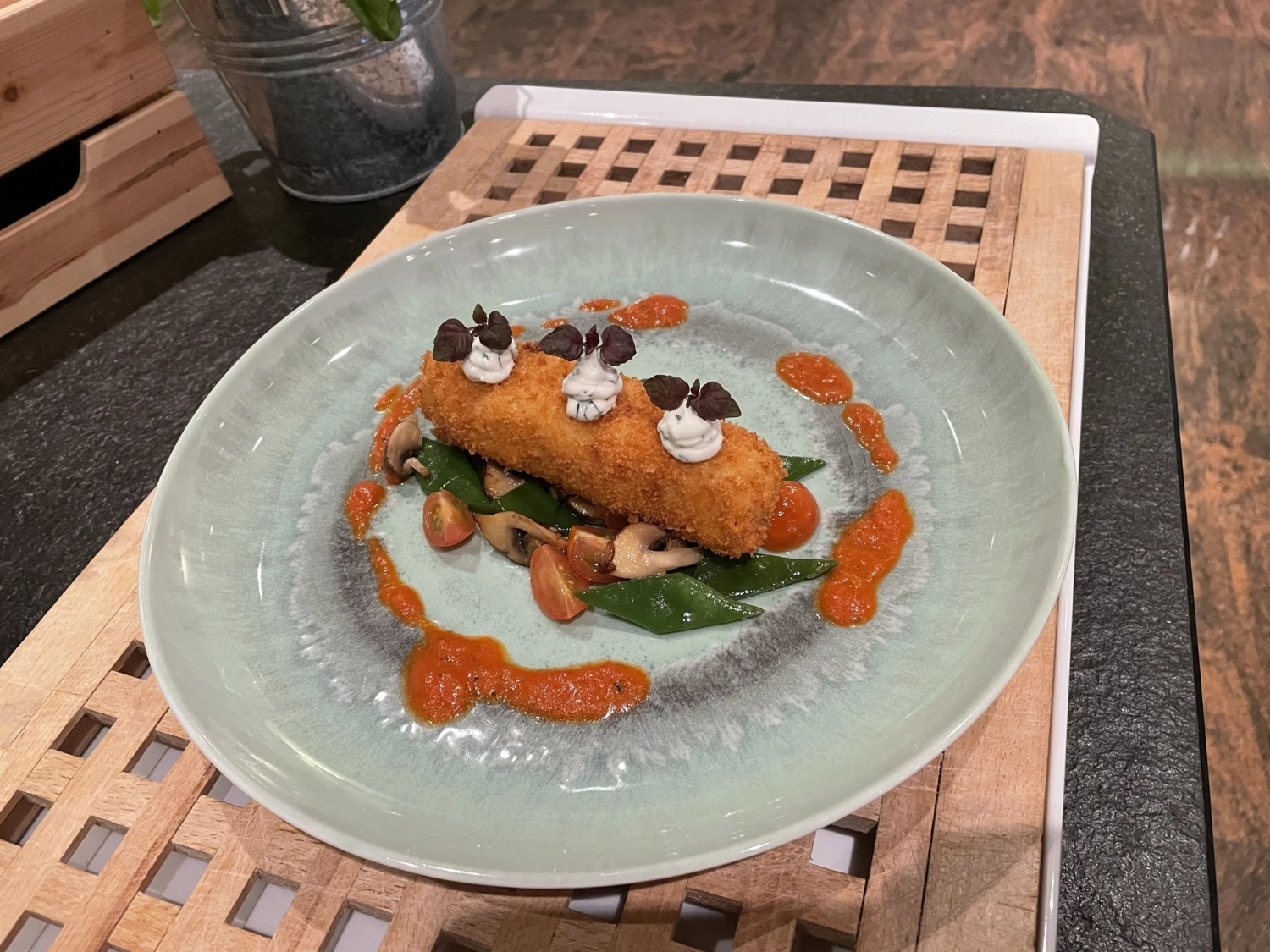 gedämpftes Essen von Küchenchef Alexander Junker