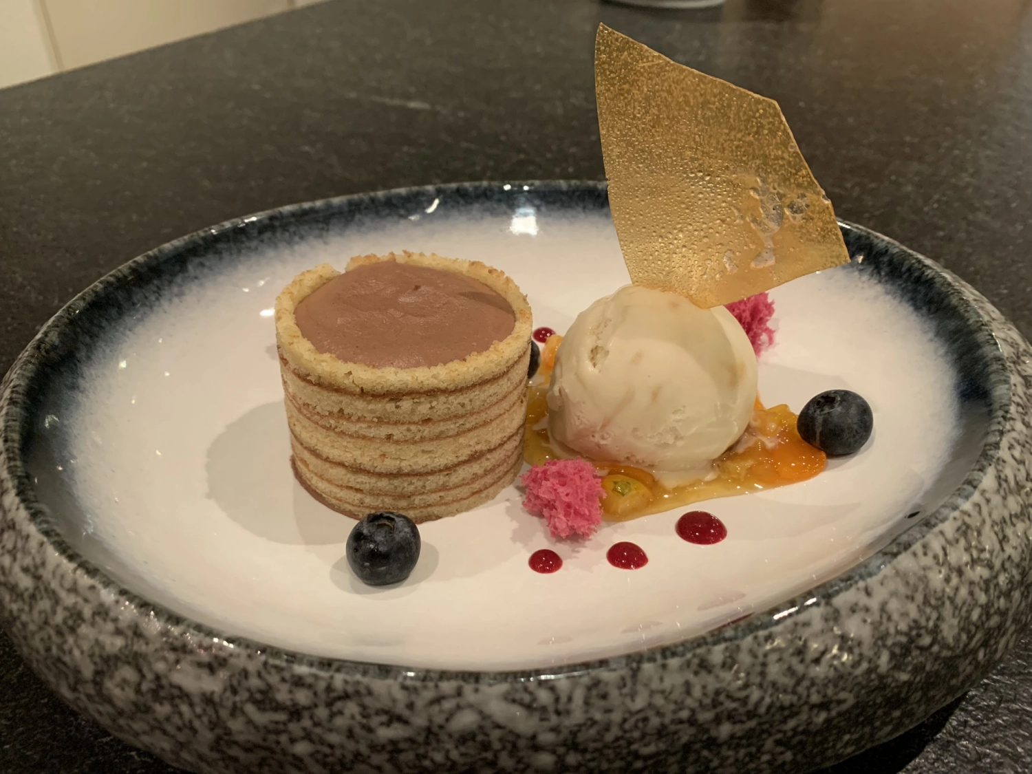 köstliches Dessert von Küchenchef Alexander Junker