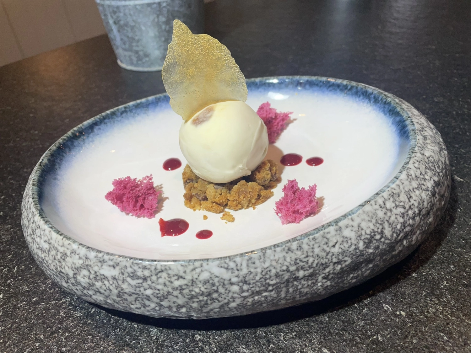 köstliches Dessert von Küchenchef Alexander Junker