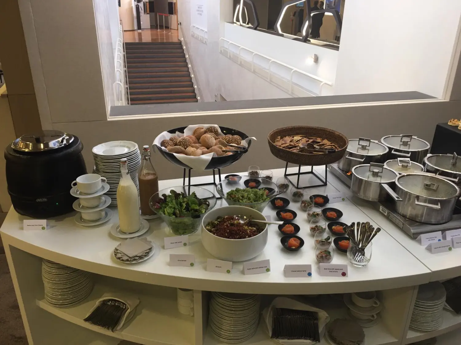 Essensbuffet des Weltwirtschaftsforums
