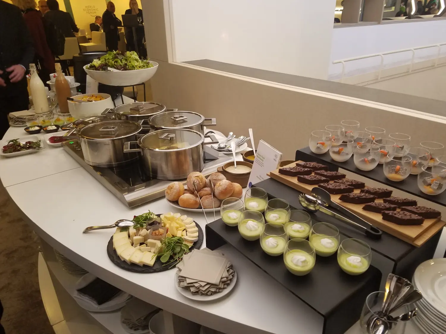 Essensbuffet des Weltwirtschaftsforums