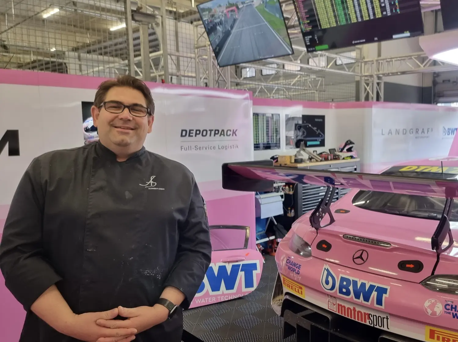Küchenchef Alexander Junker im Motorsport