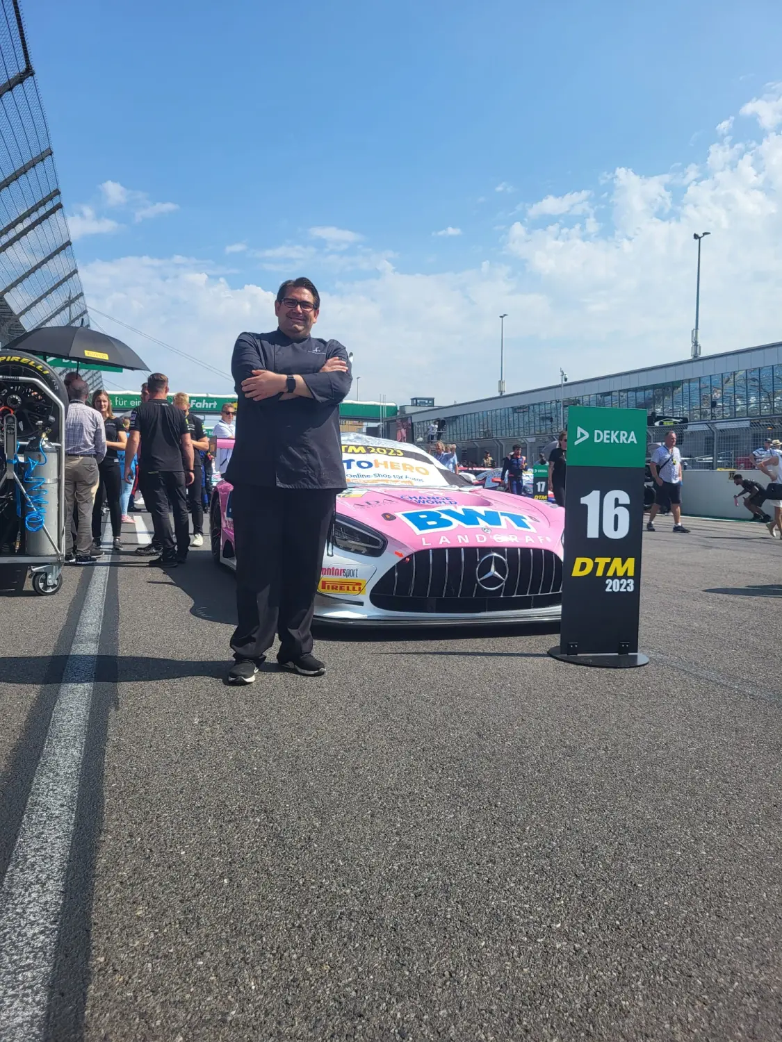 Küchenchef Alexander Junker im Motorsport