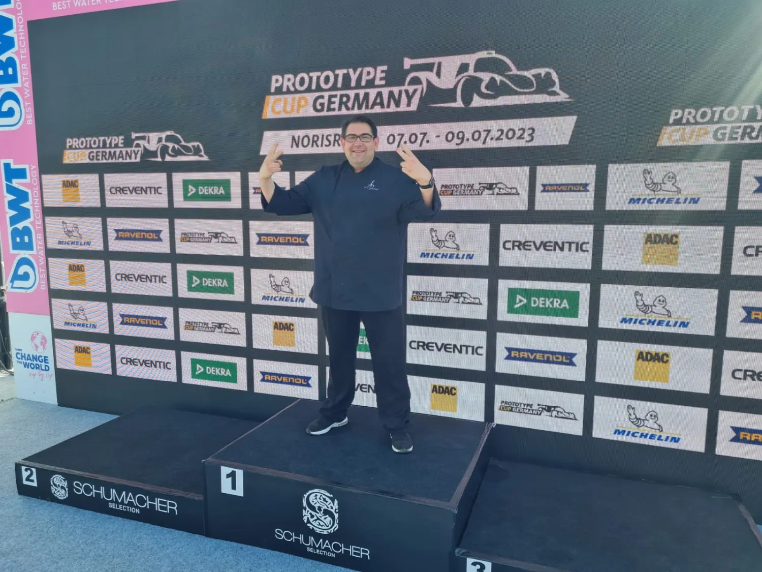 Küchenchef Alexander Junker im Motorsport