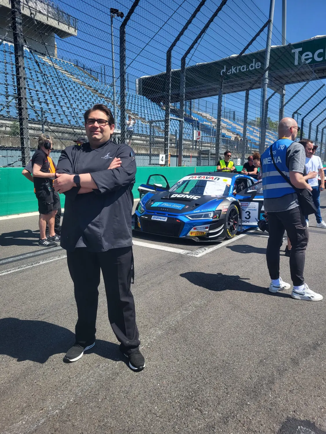 Küchenchef Alexander Junker im Motorsport