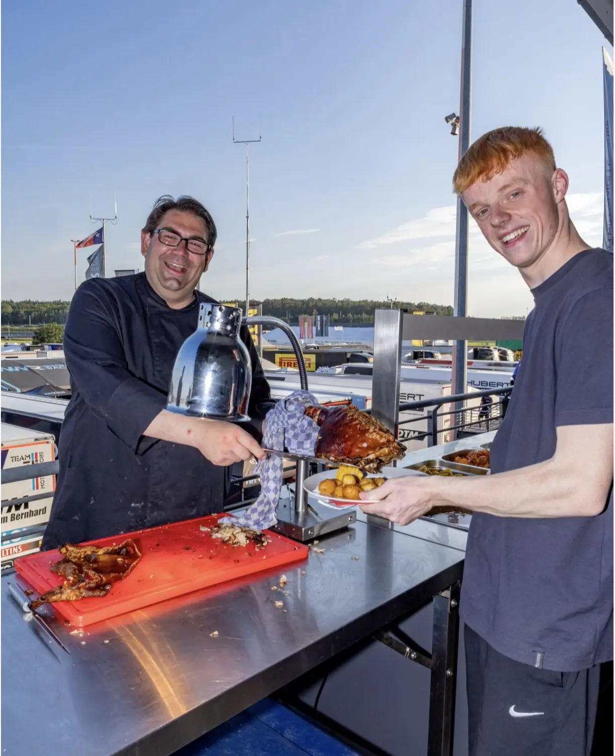 Küchenchef Alexander Junker im Motorsport