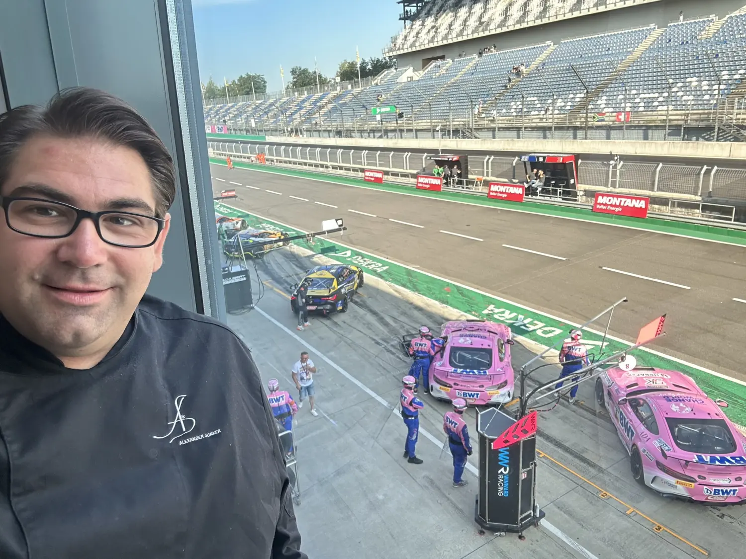 Küchenchef Alexander Junker im Motorsport