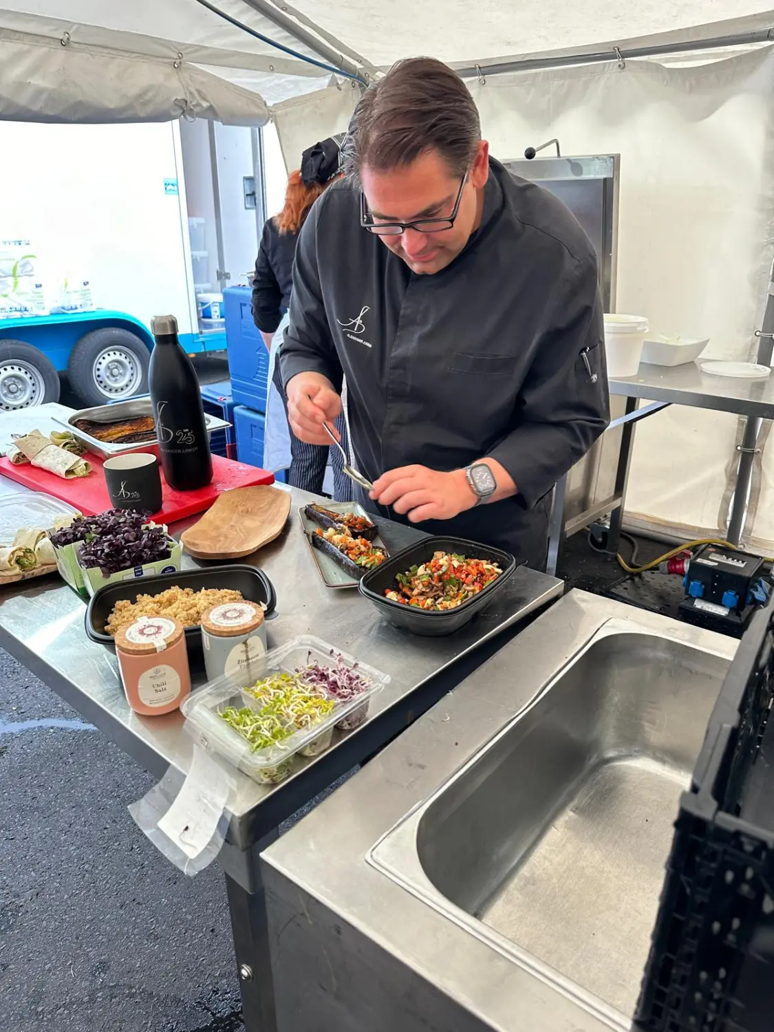 Küchenchef Alexander Junker im Motorsport